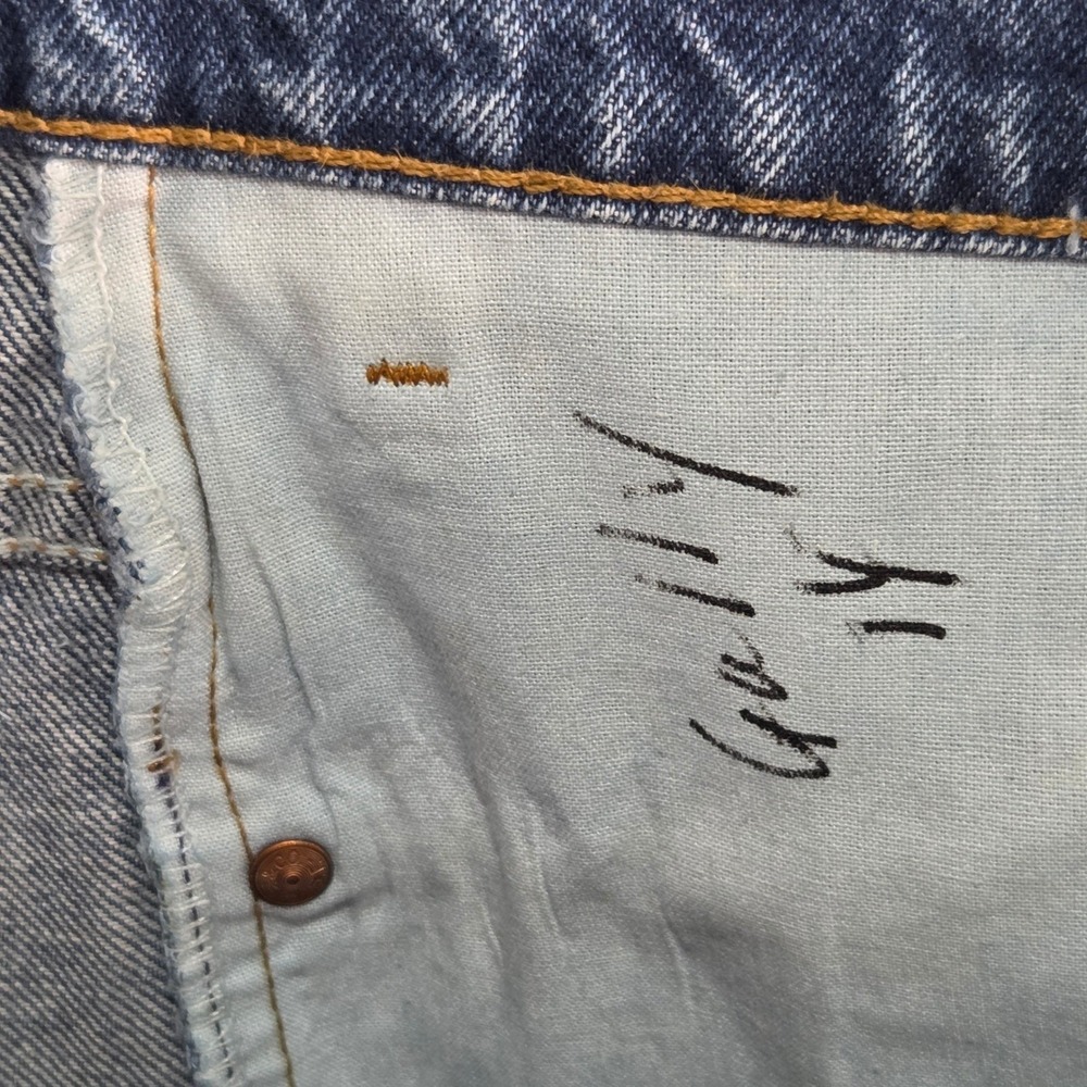 Vtg Levi's 90's 517 Orange Tab Bootcut Made in USA Jeans 36x32 (34×32) Blue 1996 - Picture 13 of 16